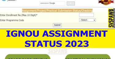 IGNOU Assignment Status 2023