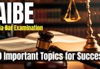 10 Important Topics for Success in AIBE Exam