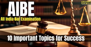 10 Important Topics for Success in AIBE Exam